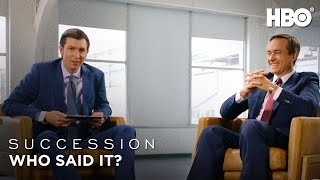 Nicholas Braun amp Matthew Macfadyen Play Who Said It  Succession  HBO [upl. by Varipapa]