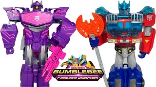 Transformers Ultimate Class Optimus Prime and Shockwave Bumblebee Cyberverse Adventures Bloopers [upl. by Aloap996]