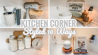 10 Ways To Style The Corner Of Your Kitchen Counter  Functional amp Stylish Ways To Kitchen Decorate [upl. by Nnaeel481]