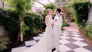 Romantic Navy Wedding In New Orleans With Reception at Galleria De Galatoire [upl. by Bruns139]