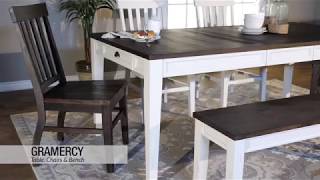 Jeromes Furniture  Gramercy Dining Set [upl. by Ahcurb]