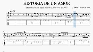 Historia de un amor  sheet music with lead guitar [upl. by Chapel407]