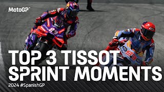 Top 3 TissotSprint Moments 🤯  2024 SpanishGP [upl. by Rahcir]