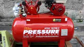 Compressor de Ar com Motor A gasolina 55hp  WWWDINAMACCOMBR [upl. by Eemaj721]