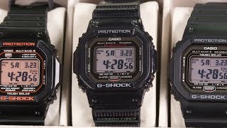 Casio GShock Square Variety with GWM5610 GW5000 and GWS5600 [upl. by Poock460]