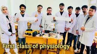 First class of physiology  Veliky Novgorod state university  Study in Russia [upl. by Kcaj]