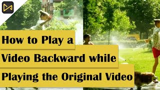 How to Play a Video Backward while Playing the Original Video videoediting tutorial [upl. by Howland108]