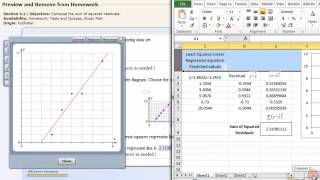 Least Squares Linear Regression  EXCEL [upl. by Blus]