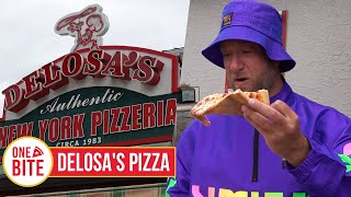 Barstool Pizza Review  DeLosas Pizza Madeira Beach FL [upl. by Sitoiyanap]