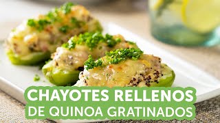 Chayotes Rellenos de Quinoa Gratinados  Kiwilimón [upl. by Malley]