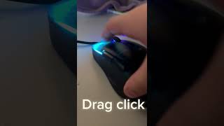 Roccat kone pro clicking methods dragclick butterflyclick mice mouse shorts gaming [upl. by Wolfe9]