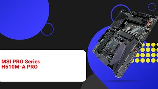 НИКС Компьютерный Супермаркет видео про Материнская плата MSI H510MA PRO [upl. by Tavy39]