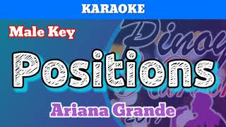 Positions by Ariana Grande Karaoke  Male Key [upl. by Adnilab]