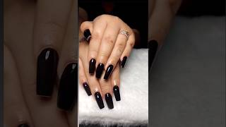 Uñas acrílicas negras 🖤🖤🖤nails unasacrilicas [upl. by Rickard]