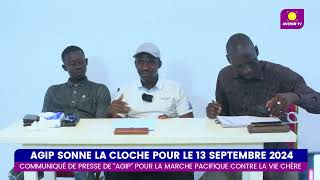 COMMUNIQUÉ DE PRESSE AGIP APPELLE A DESCENDRE DANS LA RUE LE 13 SEPTEMBRE 2024 [upl. by Haimirej282]