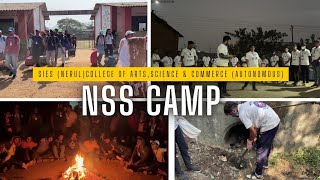 NSS CAMP 202324  SIES NERUL COLLEGE OF ARTS SCIENCE AND COMMERCE AUTONOMOUS [upl. by Rovaert]