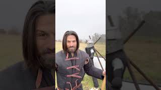 Gambeson Vs 155lb warbow history historical medieval fantasy skyrim archery dnd knight lotr [upl. by Glass]