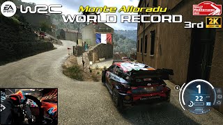 WORLD RECORD 3rd  EA SPORTS WRC  Monte Alloradu Rally Mediterraneo Hyundai i20  PXN V10 Gameplay [upl. by Edsel342]