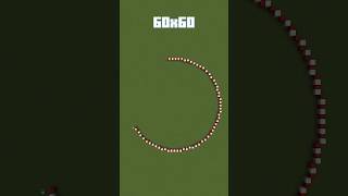 Large 60x60 Circle Guide in Minecraft shorts [upl. by Elidad392]