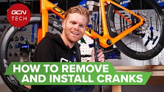 How To Remove And Install Bicycle Cranks  Road Bike Crankset Removal amp Replacement [upl. by Asnerek770]