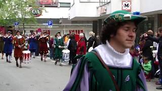 Rutenfest in Ravensburg mit Impressionen aus Fanfarenzügen und Trommlerkorps der Schulen [upl. by Atel796]