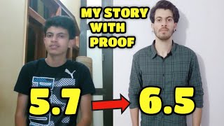 How I Increased My Height From 5 Feet 7 Inches to 6 feet 5 Inches With Proof [upl. by Aldridge949]