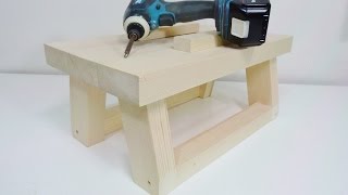 Workbench build with clamps made from one 2x4 [upl. by Ahtenak]