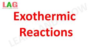 Exothermic Reactions Hindi [upl. by Ymme]