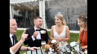 Bordesley Park Magician Owen Strickland at Tom and Georgias wedding [upl. by Ardnoel]