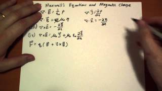 733 Maxwells Equation and Magnetic Charge [upl. by Arbuckle]