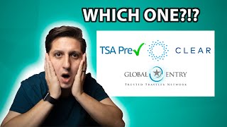 Which One TSA PreCheck vs Global Entry vs Clear [upl. by Atalya]