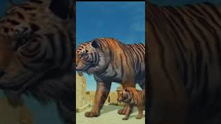 Big tiger 🐯 and Tiger Son 😍 VFX Short Video ll vfxshorts vfxpro vfxviral vfxworld vfx [upl. by Atiuqal]