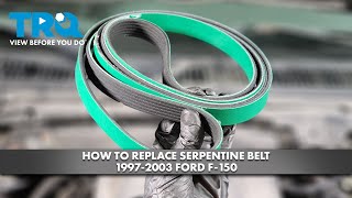 How to Replace Serpentine Belt 19972003 Ford F150 [upl. by Calia]