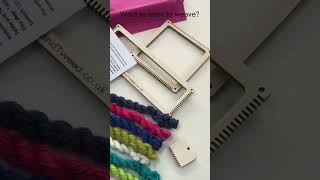 Want to learn to weave Beginners weaving loom craft kithobby weaving giftbox giftideas [upl. by Wilie]