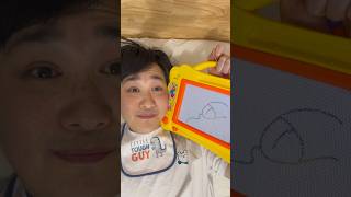 Baby draws on the magna doodle for the first time [upl. by Emmeram]