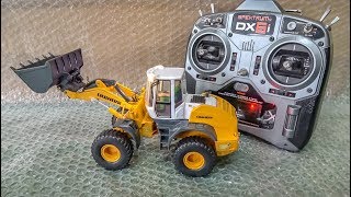 RC wheel Loader LIEBHERR gets unboxed and dirty for the first time [upl. by Ahsino]