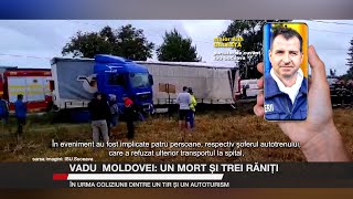 Vadu Moldovei Un mort și trei răniți în urma coliziunii dintre un TIR și un autoturism [upl. by Ahsenik]