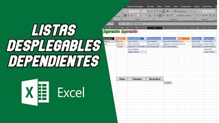 Listas Desplegables y Dependientes│Excel [upl. by Congdon414]