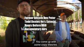 Former Bitcoin Dev Peter Todd Denies Hes Satoshi Hours Before HBO Documentary Airs [upl. by Euqirdor]