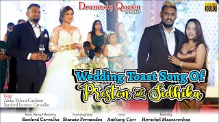 New Konkani Special wedding toast song  Preston amp Sidhika  by Sanford amp Aleka [upl. by Giliane807]