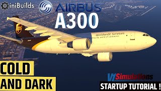 Cold amp Dark  ini A300  Start taxi takeoff  Quick Start Tutorial [upl. by Erskine]