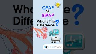 CPAP vs BiPAP respiratorytherapist respiratorycare physiotherapy [upl. by Nednerb204]