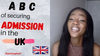 A B C of SECURING ADMISSION IN THE UK  UCAS and Personal Application Process Explained studyinuk [upl. by Koeppel]