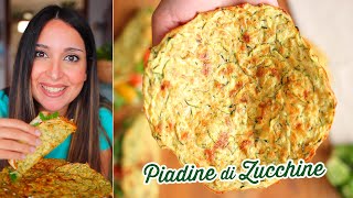 PIADINE di ZUCCHINE facilissime  Pronte in 5 minuti  Ricette pranzo e cena veloci  LifeampChiara [upl. by Brothers66]