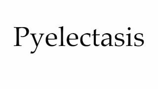 How to Pronounce Pyelectasis [upl. by Navap886]