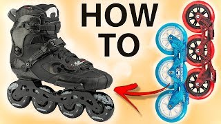 HOW TO CORRECTLY CHANGE FRAMES ON INLINE SKATES  TUTORIAL [upl. by Fries]