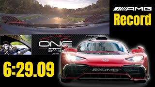 MercedesAMG ONE Breaks Its Own Lap Record on the Nürburgring [upl. by Kuhlman383]