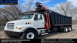 SOLD 2005 Sterling LT7500 Prentice 120E Log Loader Grapple Truck [upl. by Atteuqal]