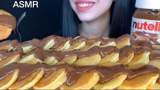 ASMR Pancakes amp Nutella  MUKBANG Eating Sounds [upl. by Anitac641]