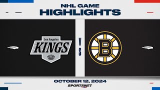 NHL Highlights  Kings vs Bruins  October 12 2024 [upl. by Gipps581]